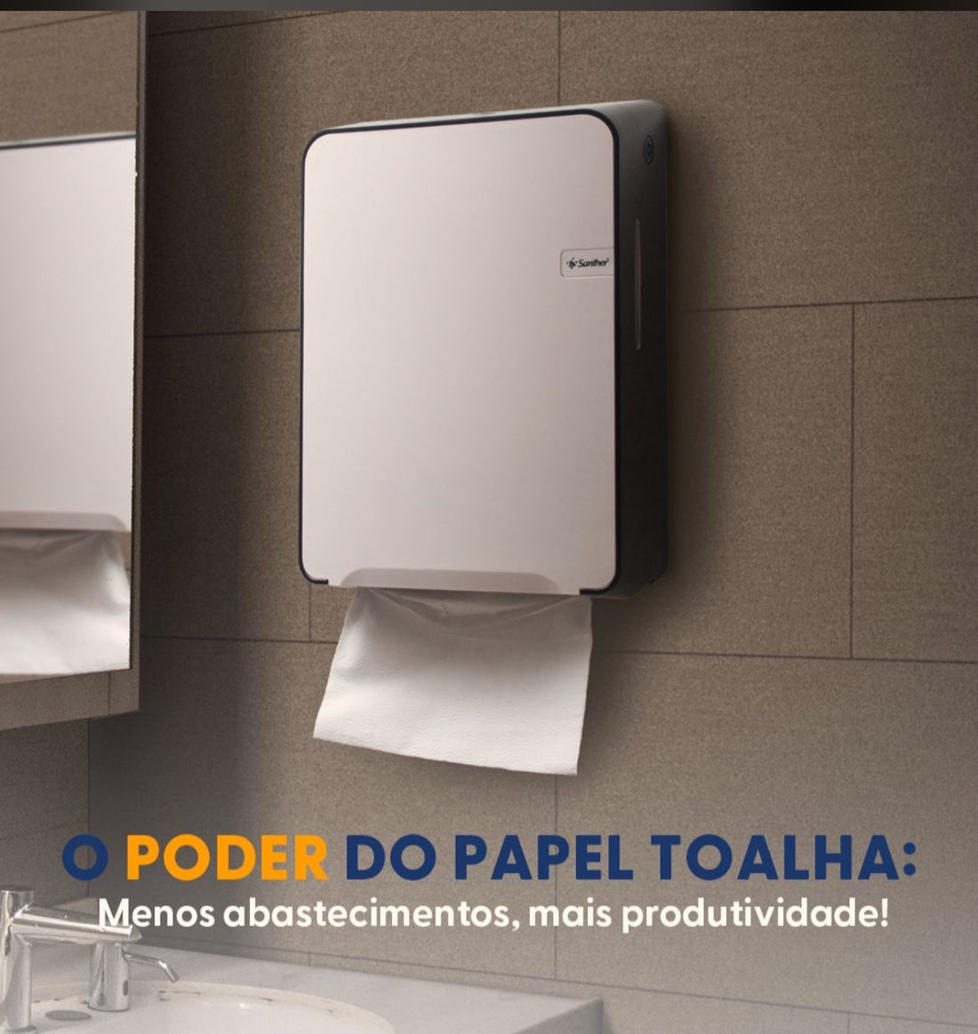 Poder do papel toalha Santher