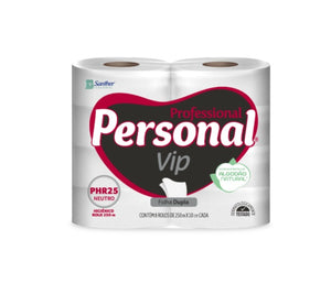 PAPEL HIGIENICO ROLO PERSONAL VIP 8x250M - 8 ROLOS