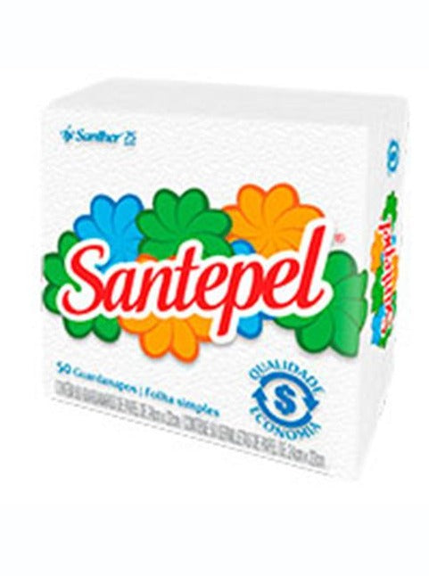 Santepel Guardanapo Folha Simples SANTHER 24X22 80 Pacotes Com 50 Folhas
