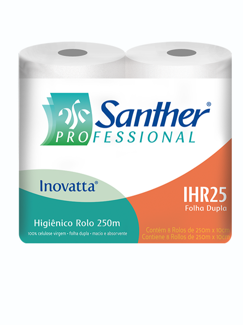 PAPEL HIGIENICO ROLO PERSONAL VIP 8x250M - 8 ROLOS