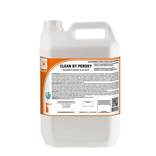 DESINFETANTE LIMPADOR CLEAN BY PEROXY - 5 LITROS - SPARTAN