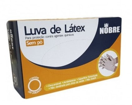 LUVA PROCEDIMENTO G - LATEX SEM PO - NOBRE C/100