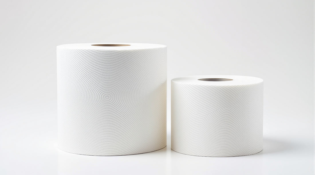 Comparação papel higiênico institucional vs doméstico - Santher Professional
