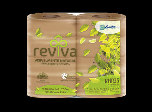 Papel higiênico Reviva Santher linha sustentável