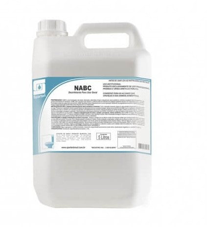 NABC Desinfetante Limpador Neutro - 5 Litros - Spartan